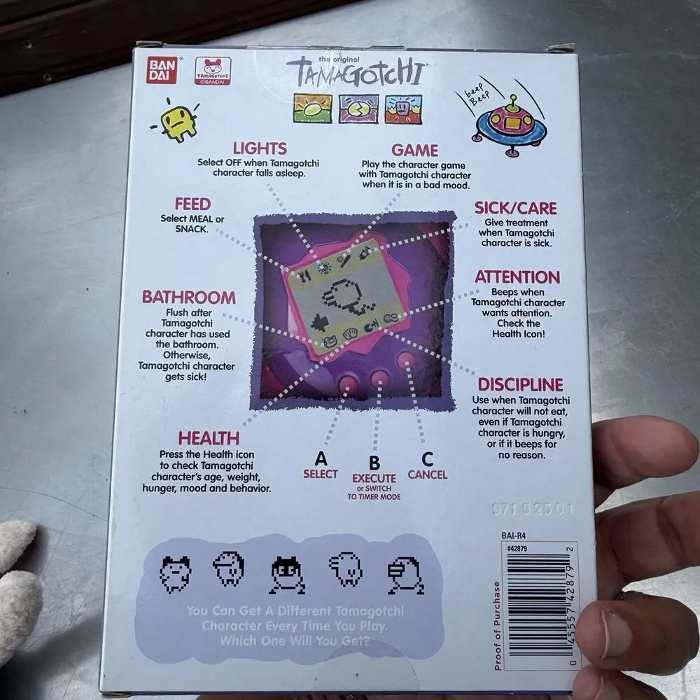 Bandai Original Tamagotchi Gen 1 Rainbow Virtual Reality Pet New Sealed
